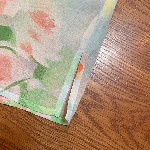 J Jill Chiffon Sheer Long Sleeved Blouse, Size M - Picture 8 of 14